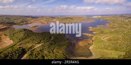 Parque Natural de s'Albufera des Grau, Menorca, Balearen, Spanien. Stockfoto