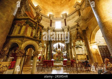 Catedral de San Dommuth, - Svetog Duje-, Palacio Diocleciano, Split, Croacia. Stockfoto