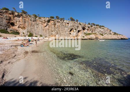 Torrente de Cala Magraner, Manacor, Mallorca, Balearen, Spanien, Europa. Stockfoto