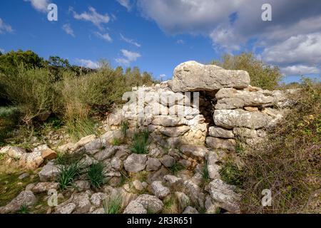 Talaiot, Son Ferrandell-Son Oleza, I milenio A C., Valldemossa, Mallorca, Balearische Inseln, spanien. Stockfoto