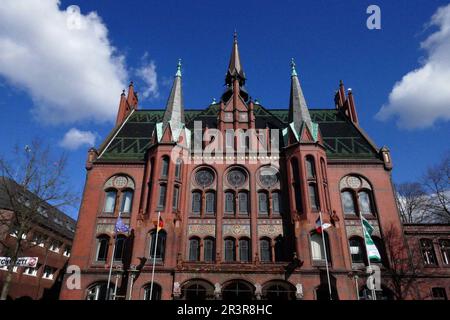 Altes Rathaus Neumünster Stockfoto