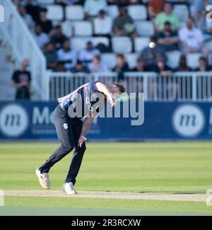 Northampton 24. Mai: Tom Taylor von Northamptonshire während Vitality T20. Schlagspiel zwischen Northamptonshire Steelbacks und Worcestershire Rapids im County Ground Northampton England. Stockfoto