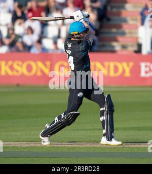 Northampton Mai 24:Adam HoseWORCESTERSHIRE RAPIDS in Aktion während des Vitality T20 Blast Match zwischen Northamptonshire Steelbacks und Worcestershire Rapids im County Ground Northampton England. Stockfoto