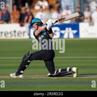 Northampton Mai 24:Adam HoseWORCESTERSHIRE RAPIDS schlägt während des Vitality T20 Blast Match zwischen Northamptonshire Steelbacks und Worcestershire Rapids am County Ground Northampton England . Stockfoto