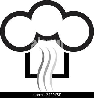 Chefkoch Logo klassischer Koch Catering Vektordesign Stock Vektor