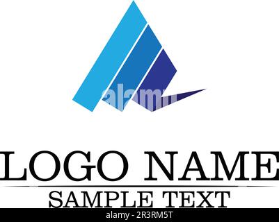 Ein Brief Logo Business Template Vektor icon Stock Vektor