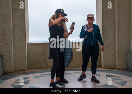 Das Wrigley Memorial befindet sich an einem Ende des Botanischen Gartens auf Catalina Island, CA, USA. Stockfoto