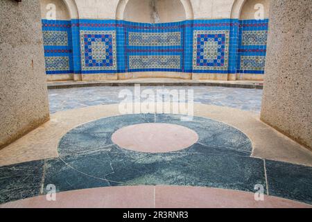 Das Wrigley Memorial befindet sich an einem Ende des Botanischen Gartens auf Catalina Island, CA, USA. Stockfoto