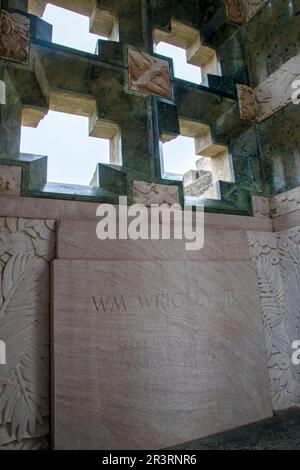 Das Wrigley Memorial befindet sich an einem Ende des Botanischen Gartens auf Catalina Island, CA, USA. Stockfoto