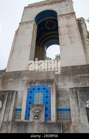 Das Wrigley Memorial befindet sich an einem Ende des Botanischen Gartens auf Catalina Island, CA, USA. Stockfoto