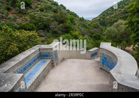 Das Wrigley Memorial befindet sich an einem Ende des Botanischen Gartens auf Catalina Island, CA, USA. Stockfoto