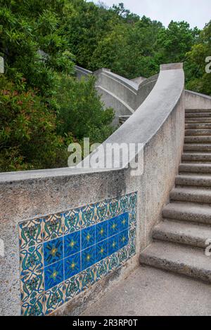 Das Wrigley Memorial befindet sich an einem Ende des Botanischen Gartens auf Catalina Island, CA, USA. Stockfoto