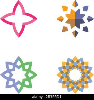 Schönheit Vektor Blumen design Logo-Vorlage-Symbol Stock Vektor
