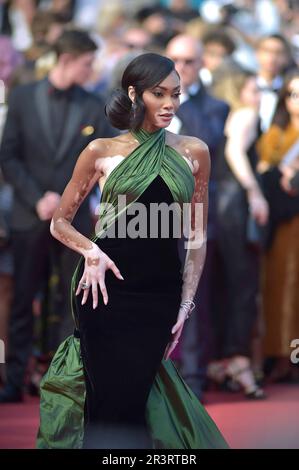 Cannes, Frankreich. 24. Mai 2023. Winnie Harlow besucht den roten Teppich „La Passion De Dodin Bouffant“ während des 76. Jährlichen Filmfestivals von Cannes im Palais des Festivals am Mittwoch, den 24. Mai 2023 in Cannes, Frankreich. Foto: Rocco Spaziani/UPI Credit: UPI/Alamy Live News Stockfoto