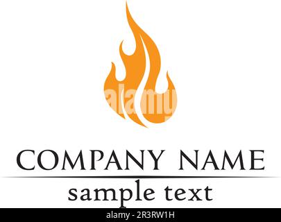 Feuer Flamme natur Logos und Symbole Symbole Vorlage Stock Vektor