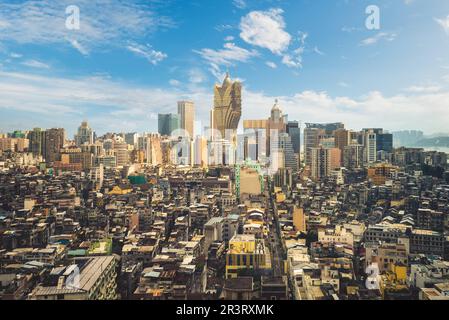 Stadtbild von Macao, auch bekannt als Macau, einer Sonderverwaltungsregion chinas Stockfoto