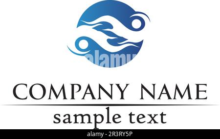 Unendlichkeit Logo und Symbol Vorlage Symbole App-Design Stock Vektor