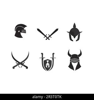 spartan Logo Icon Designs Vektor Stock Vektor
