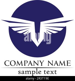 Falcon Wings Logo Template Vector Icon Logo Design Stock Vektor