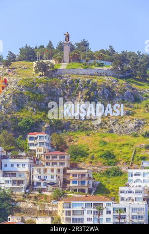 Kusadasi, Türkei Stadtpanorama Stockfoto