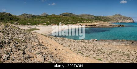 cala de Sa Font Salada, Arta, Mallorca, Balearen, Spanien. Stockfoto