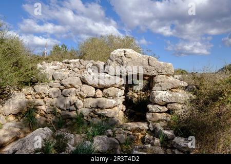 Talaiot, Son Ferrandell-Son Oleza, I milenio A C., Valldemossa, Mallorca, Balearische Inseln, spanien. Stockfoto