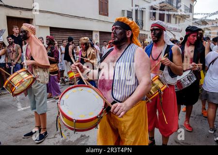 Moros y Cristianos, Fiesta de La Patrona, Pollença, Mallorca, Balearen, Spanien. Stockfoto