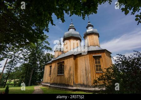 Orthodoxe Kirche Dobra Szlachecka, 17. Jahrhundert, San River Valley, Kleinpolens Woiwodschaft, Karpaten, Polen, europa. Stockfoto