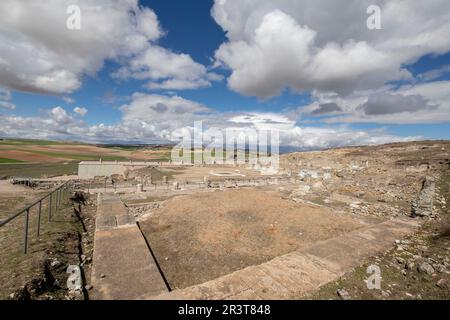 Parque arqueológico de Segóbriga, Saelices, Cuenca, Castilla-La Mancha, Spanien. Stockfoto