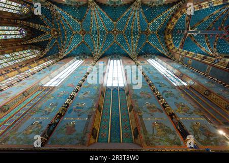 kirche der Himmelfahrt der Heiligen Jungfrau Maria, gotischer Stil, Krakau, Polen, osteuropa. Stockfoto