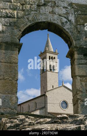 anfiteatro de Pula, Pula, Peninsula de Istria, Croacia, europa. Stockfoto