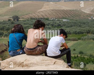 In der Nähe des Sidi Chahed Reservoirs, Fez, marokko, afrika. Stockfoto