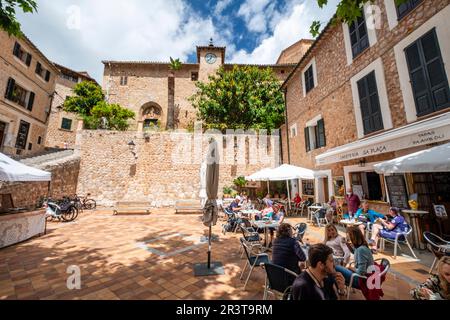 Fornalutx, Soller Valley Route, Mallorca, Balearen, Spanien. Stockfoto