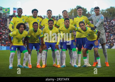 Italien hat Brasilien am 21. Mai U20 2023 im ersten Spiel der Gruppe D der FIFA-Weltmeisterschaft Argentinien 2023 im Mendoza-Stadion 3-2 besiegt Stockfoto