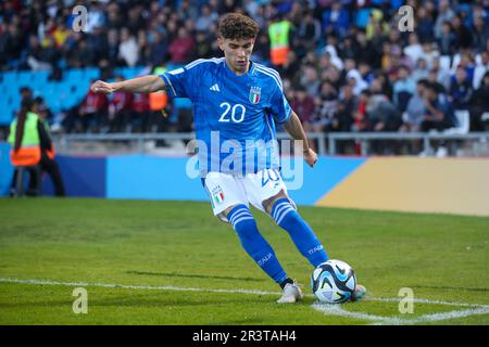 Italien hat Brasilien am 21. Mai U20 2023 im ersten Spiel der Gruppe D der FIFA-Weltmeisterschaft Argentinien 2023 im Mendoza-Stadion 3-2 besiegt Stockfoto