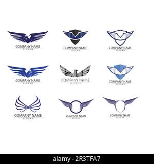 Vektorsymbol Für Das Logo Von Falcon Eagle Bird Stock Vektor