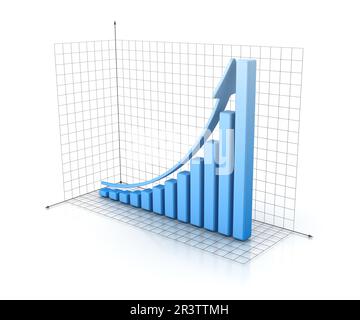 Balkendiagramm Stockfoto