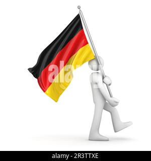 Flagge von Deutschland Stockfoto