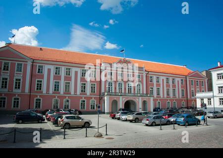 Schloss, Baltische Staaten, Europa, Dom-Schloss, Toompea, Cathedral Hill, Oberstadt, Sitz des estnischen Parlaments, Riigikogu, Parlament Stockfoto