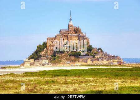 Le Mont Saint-Michel, Avrachnes, Normandie, Frankreich Stockfoto