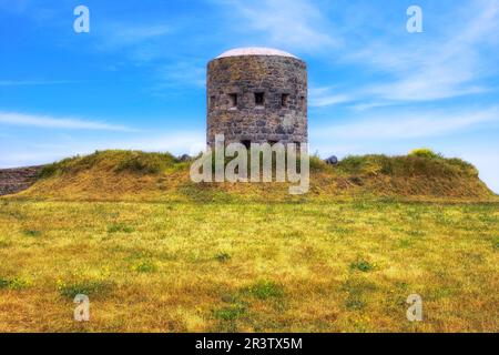 La Rousse Tower, St. Sampson, Guernsey, Vereinigtes Königreich Stockfoto