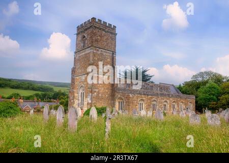 Parish Church of St Nicholas, Abbotsbury, Dorset, Vereinigtes Königreich Stockfoto