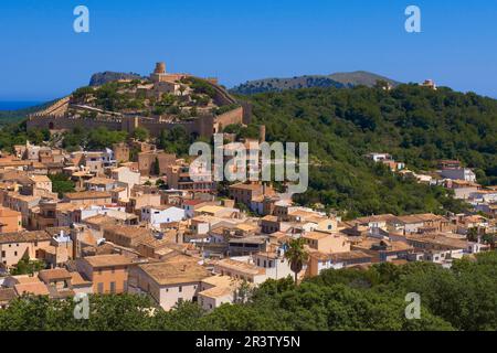 Capdepera, Burg, Mallorca, Mallorca, Balearen, Spanien Stockfoto