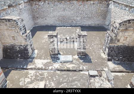 Die antike Stadt Xochicalco, Morelos, ist ein seltenes Beispiel für eine Maya-Stadt im Zentrum von Mexiko Stockfoto