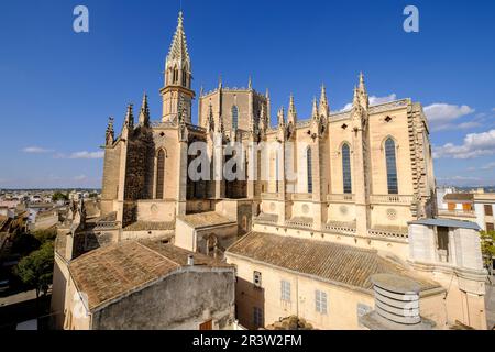 Kirche Nuestra Senyora dels Dolors im neogotischen Stil des 19. Jahrhunderts Stockfoto