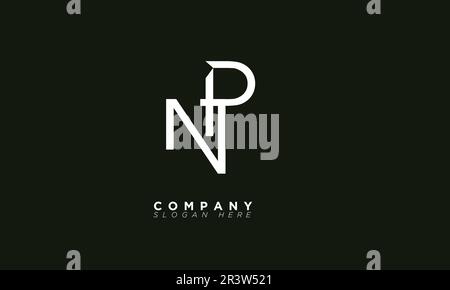 NP Alphabet Buchstaben Initialen Monogramm Logo Stock Vektor