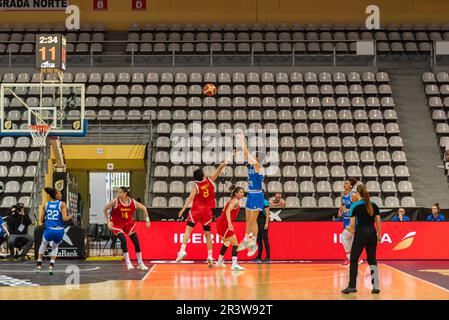 Vigo, Spanien. 24. Mai 2023 Die italienische Mannschaft trifft auf halber Distanz. Kredit: xan gasalla / Alamy Live News Stockfoto