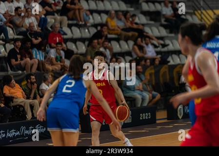 Vigo, Spanien. 24. Mai 2023 Das chinesische Team schlägt zurück. Kredit: xan gasalla / Alamy Live News Stockfoto