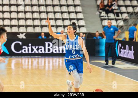 Vigo, Spanien. 24. Mai 2023 Die chinesische Nationalmannschaft führt einen Gegenangriff auf italien durch.Kredit: xan gasalla / Alamy Live News Stockfoto