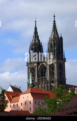 Kathedrale von MeiÃŸen Stockfoto